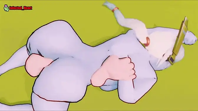 Slutty girl from Infected Heart gives a deepthroat blowjob