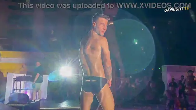 Spanish spitfire models get naked and suck cock at fashion show