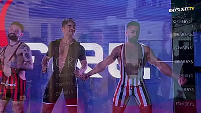 Spanish spitfire models get naked and suck cock at fashion show