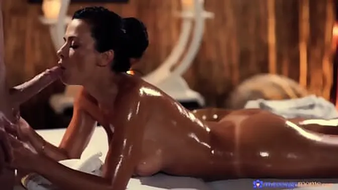 Shalina Devine gets fucked during sensual massage