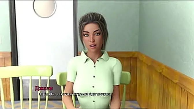 Busty anime girl gets picked up at work