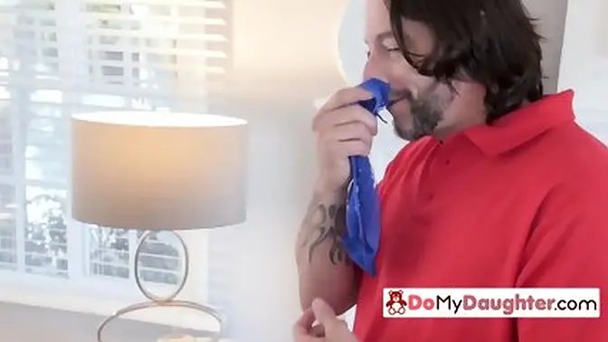 Teen daughters fuck their horny dads for cash