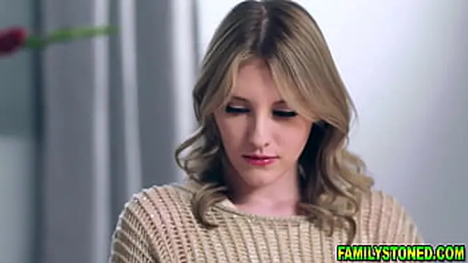 Stepfamily threesome with stepmom and stepsister