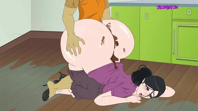 Slutty MILF rides big dick in cartoon hentai