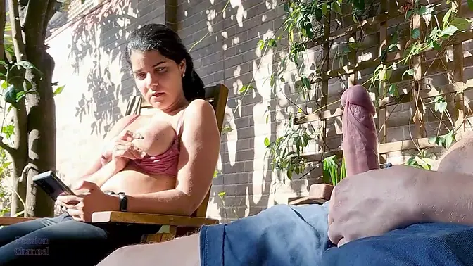 StepMom gets shocked by stepson's big dick while playing Candy Crush