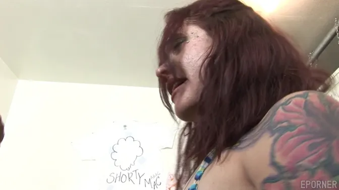 Black cock🍆 destroys redheaded beauty′s inked body