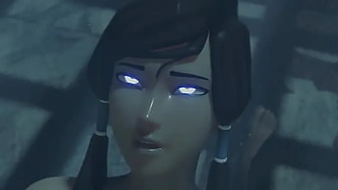 3D Babe Gets Anal Creampie and Squirts