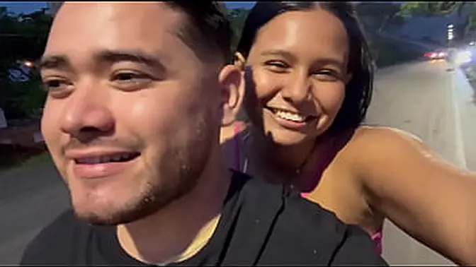 Latina teen gets deepthroat and fucked hard in public bathroom