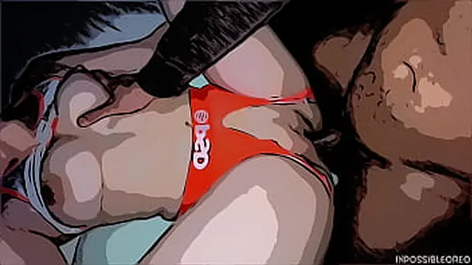 Slutty babe takes BBC in both holes late night