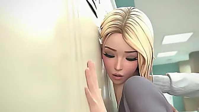 Cute blonde teen gets fucked after workout