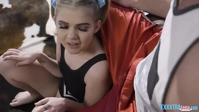 Tight blonde teen Coco Lovelock gets her tight holes filled by Charles Dera's big cock