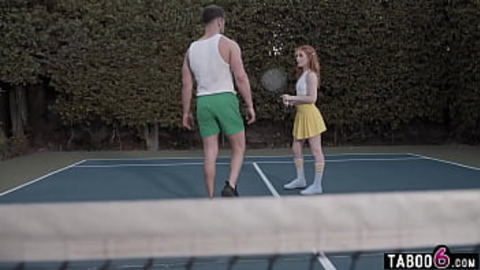 Tennis pros traded rackets for rods —  as this fiery redhead played to win