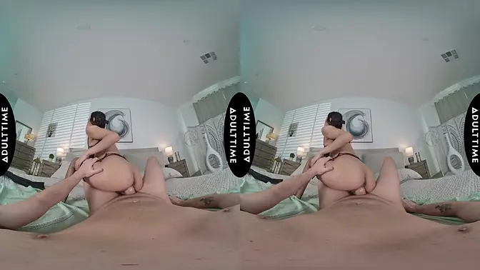 UP CLOSE VR - POV Hot Babe Jade Kimiko Struggles Taking Your MASSIVE Cock! SHAKING ORGASM CUMSHOT - Petite Deepthroat