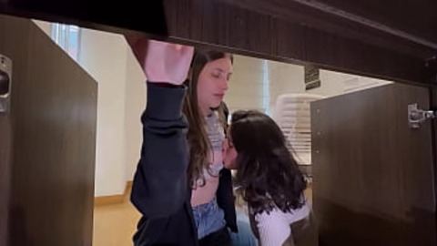 Unexpectedly sexy maid bends over to clean the study