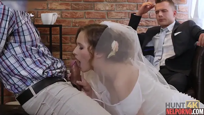 Husband Allows A Friend To Fuck His Wife In A Wedding Dress And Bring To Orgasm - Stacy Cruz