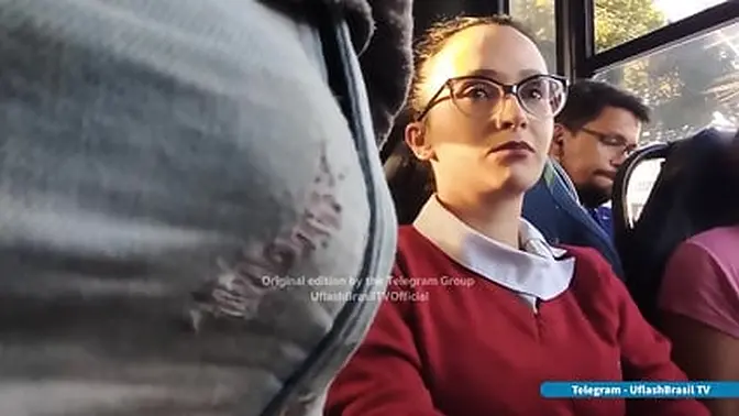 Sexy Teacher Getting Wet & Gaping on School Bus