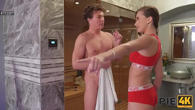 PIE4K  Slick Sauna Seduction with Stacy Cruz