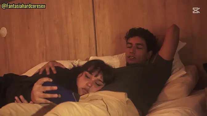 Chubby Argentine stepsister deepthroats my cock in POV