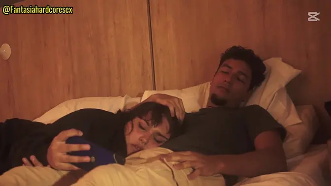 Chubby Argentine stepsister deepthroats my cock in POV