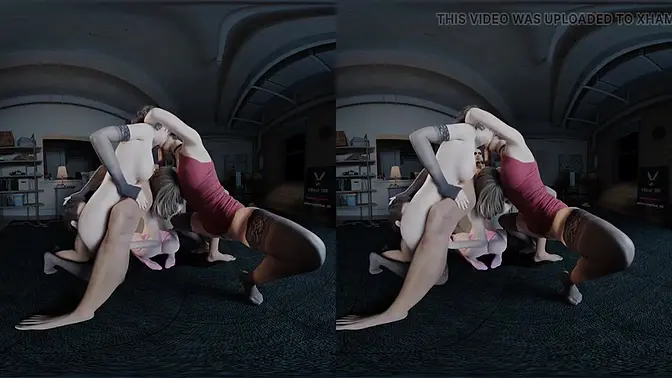 Group Sex Orgy with Claire and Ashley - Ass Rimming and Blowjobs