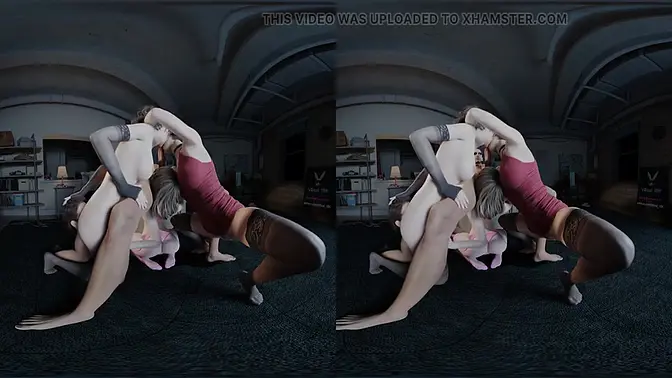 Group Sex Orgy with Claire and Ashley - Ass Rimming and Blowjobs