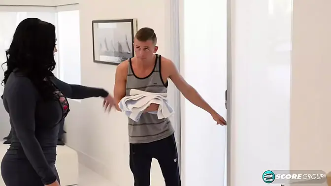 Mature cougar gets deep anal fucked and swallows cum