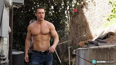 Double-penetrated Brenda's sizzlin' debut: dual cocks ravage her tender hole