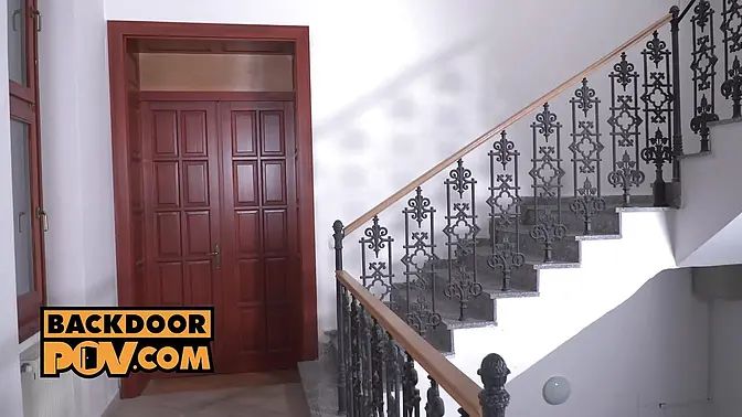 SELF PERSPECTIVE - Sasha Sparrow Is a Sleazy Butt-sex Girl at New Years Party