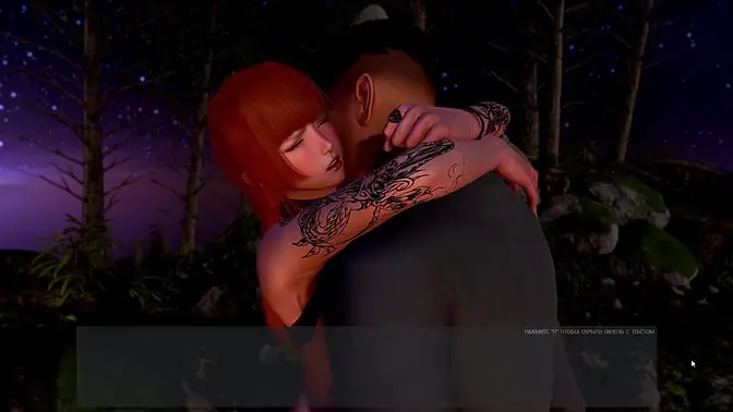 Slutty tattoo girl in outdoor cowgirl with big cock