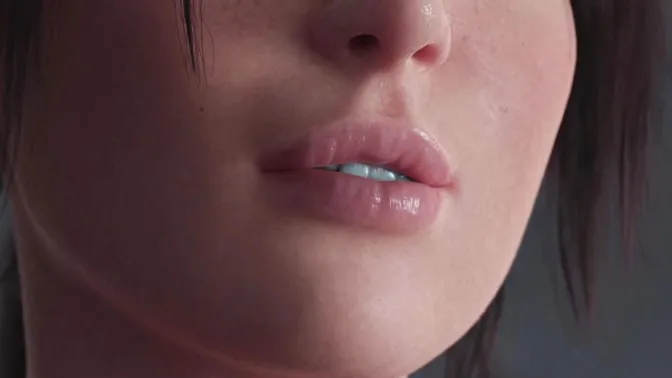 3D Babe gives blowjob and cums with a creampie