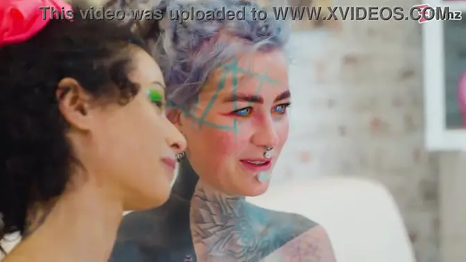 Tattooed anal queen gapes her slim ass wide with dildos and fists