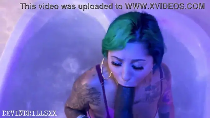 Amateur babe deep throats and swallows cum