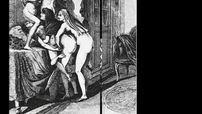 Marquis de Sade's Women Share Cock in Group Orgy