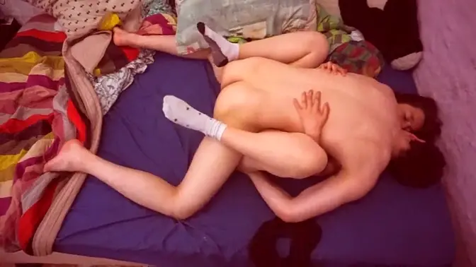 Teenagers in love  Hot and romantic Latin sex made at home 