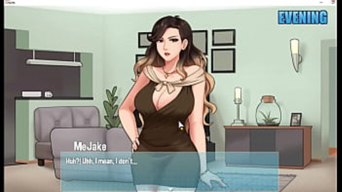 Stepmom's sweaty cleavage conquers the laundry, then yours