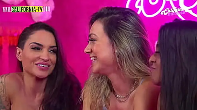 Hot and wet girls in sexy lingerie play