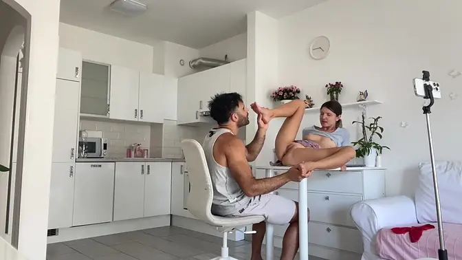 Skinny Latina takes big cock in lingerie during hardcore 1 on 1 fuck