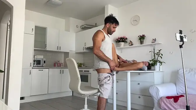 Skinny Latina takes big cock in lingerie during hardcore 1 on 1 fuck