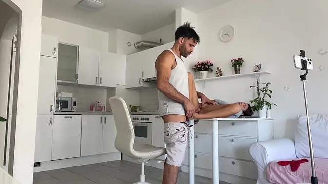 Skinny Latina takes big cock in lingerie during hardcore 1 on 1 fuck