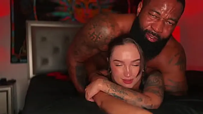 Slutty MILF Fae takes BBC in lingerie and moans deeply