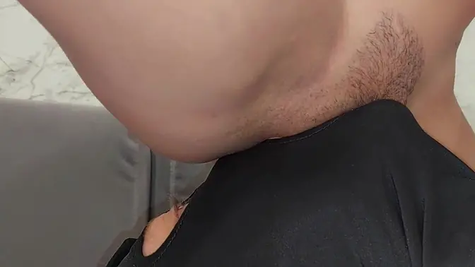 look how he works his tongue at my pussy