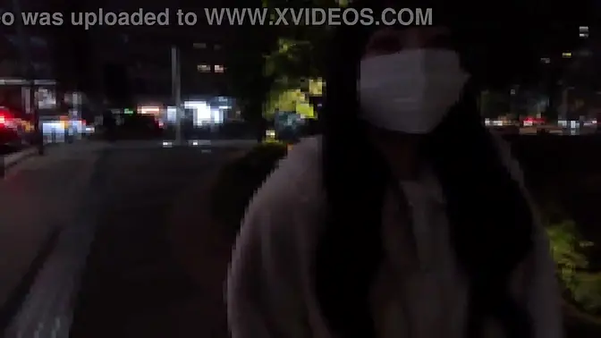 Cafe girl in mask cries during creampie and slapping