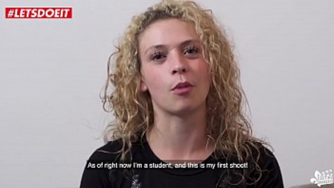 Newbie teen enjoys intense action during her first adult shoot - LETSDOEIT COM