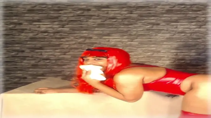 Hot Latina housewife masturbates and gets fucked hard