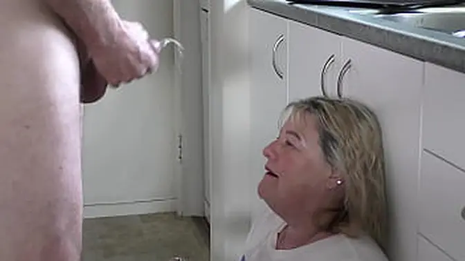 Amateur slutty MILF drinks cum and piss after a wild fuck