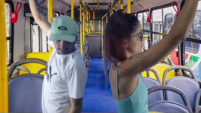 Teenage student's blouse gets groped on the bus