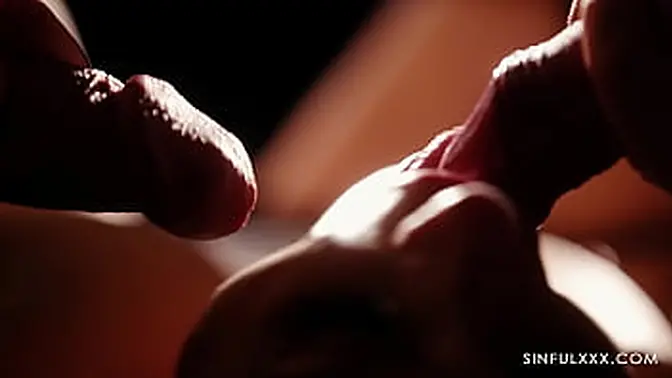 Lingerie-clad MILF Brittany Bardot gives deepthroat and double blowjob to bigcocked Marco & Emilio