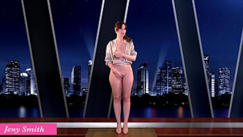 Sexy babe goes on live news —  gets naked —  and becomes latest TV sensation