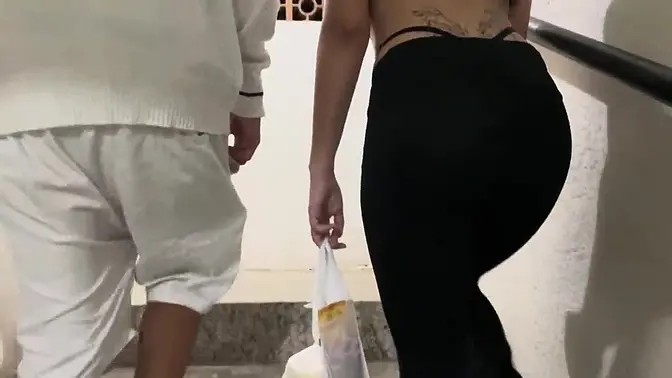 Lingerie-clad white girl goes wild on goth emo boyfriend's friend