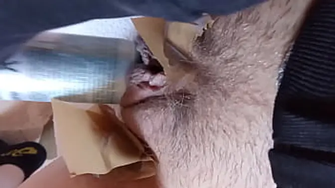 Lonely housewife gets off on solo masturbation